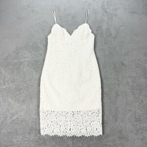 Bardot Sienna Lace Cocktail Sheath Dress NWT White